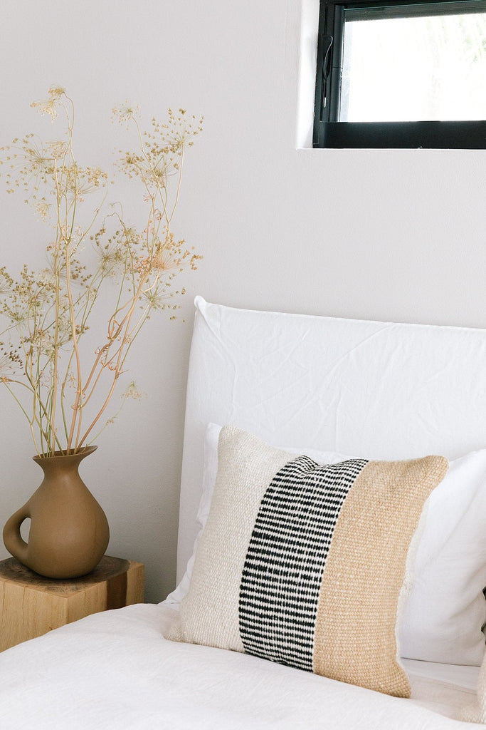 Paloma Cushion | Natural, Sand & Black