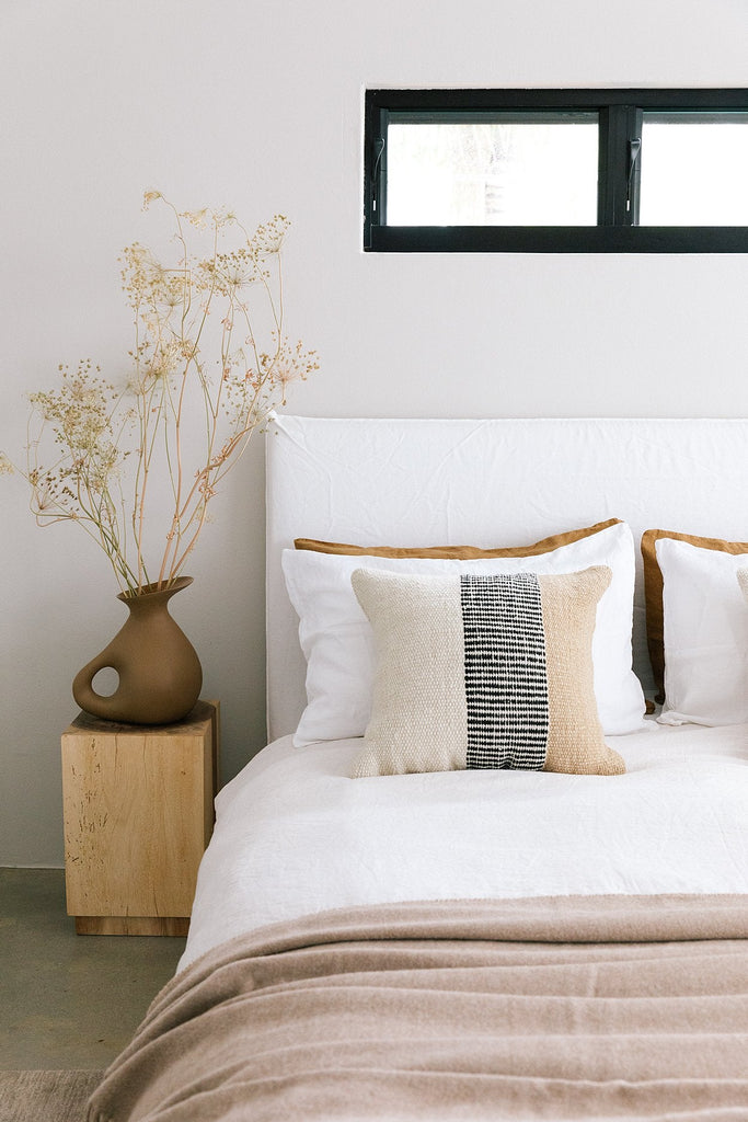 Paloma Cushion | Natural, Sand & Black