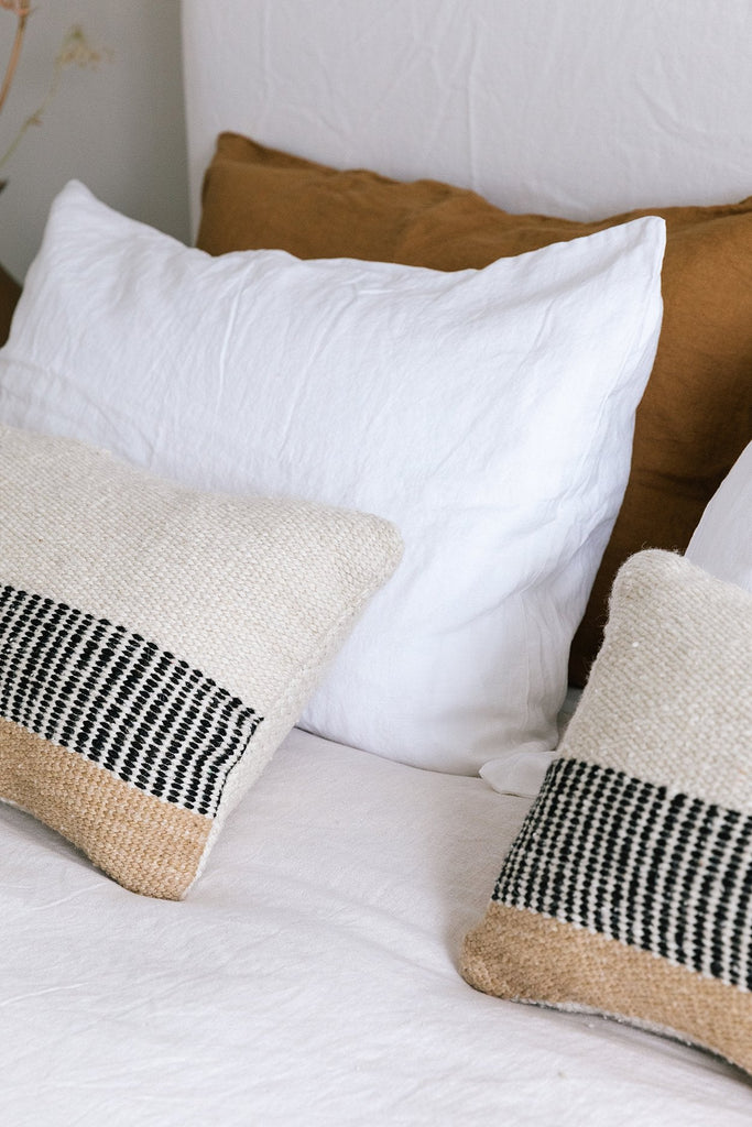 Paloma Lumbar Cushion | Natural, Sand & Black
