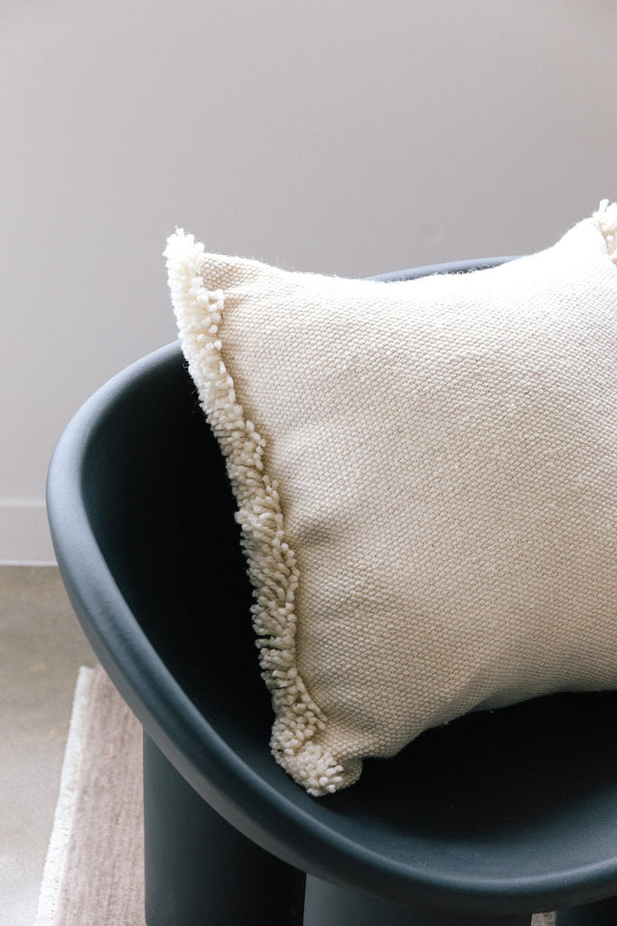 Classica Fringe Cushion | Natural