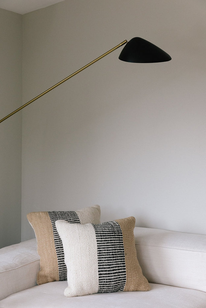 Paloma Cushion | Natural, Sand & Black