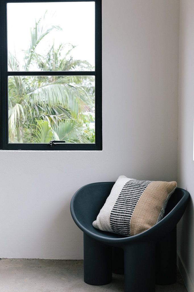 Paloma Cushion | Natural, Sand & Black