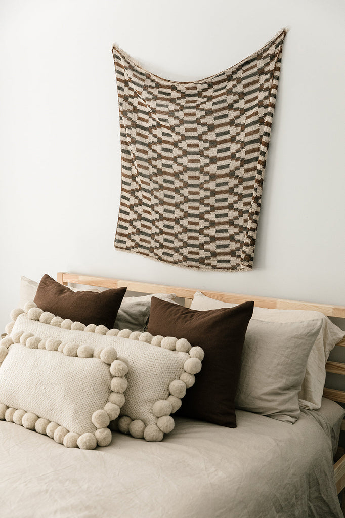Classica Pom Pom XL Lumbar Cushion | Natural