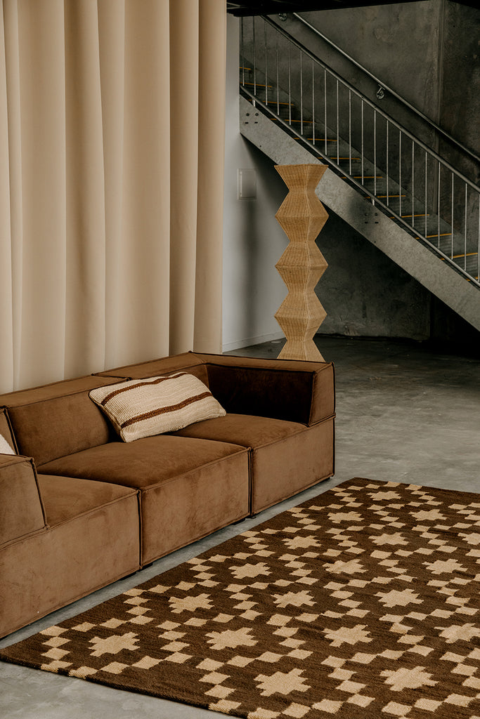 Tomasa XL Lumbar Cushion | Sand & Rust