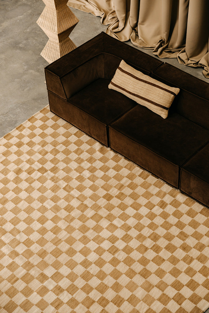 Tomasa XL Lumbar Cushion | Sand & Rust