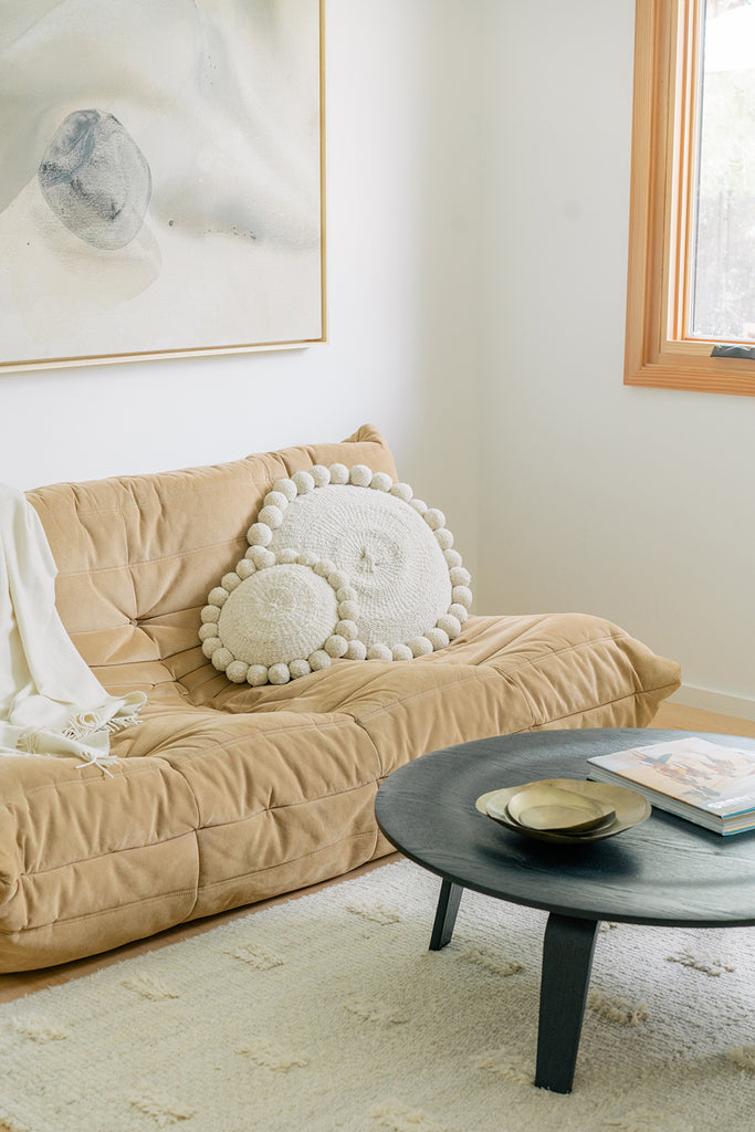 Classica Pom Pom Cushion Mini | Natural