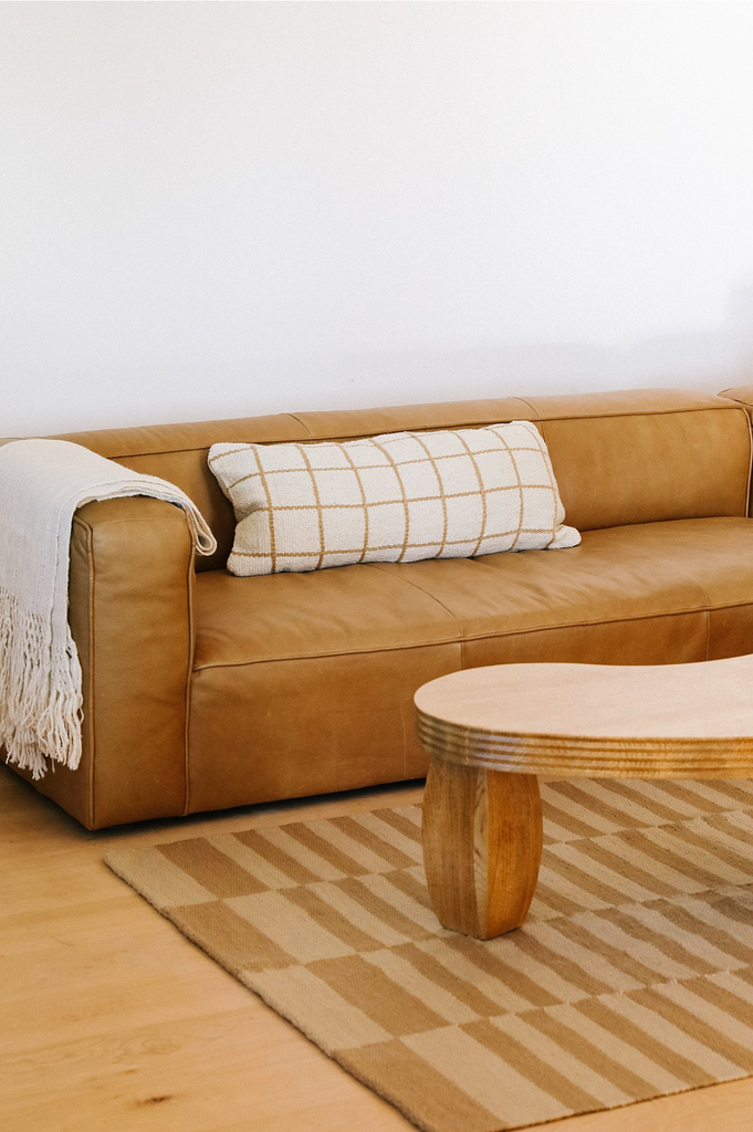 Sara XL Lumbar Cushion | Natural & Sand