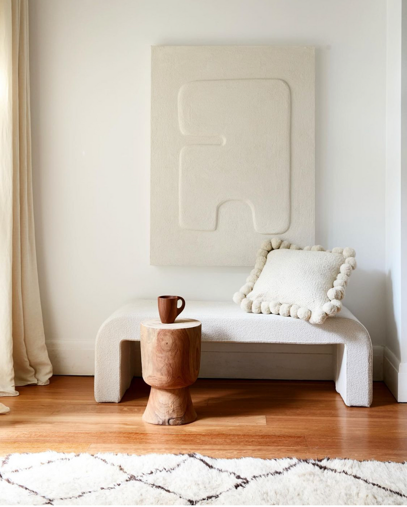 Classica Pom Pom Cushion | Natural