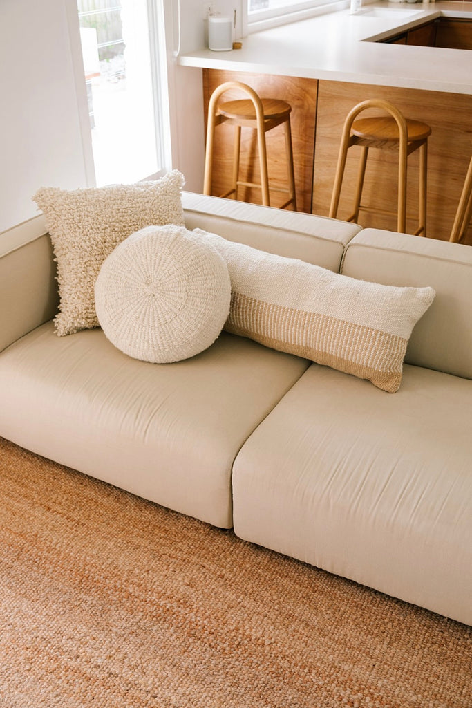 Paloma XL Lumbar Cushion | Natural & Sand