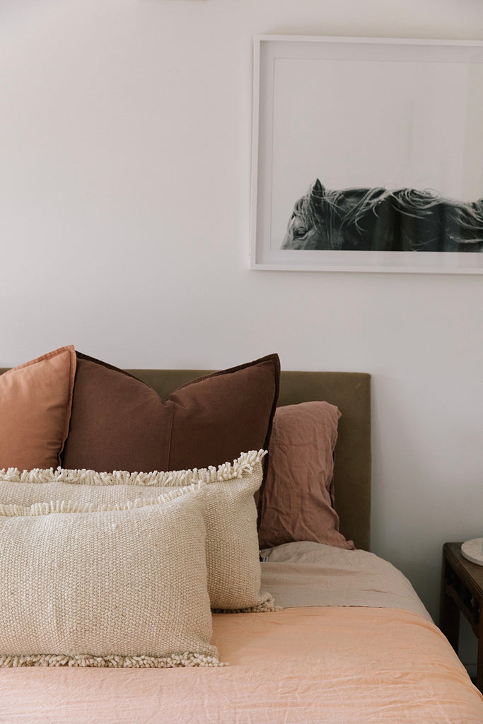 Classica Fringe Lumbar Cushion | Natural