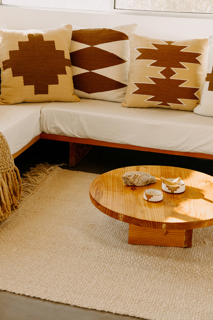 Southwest Cushion #2 | Natural & Chestnut