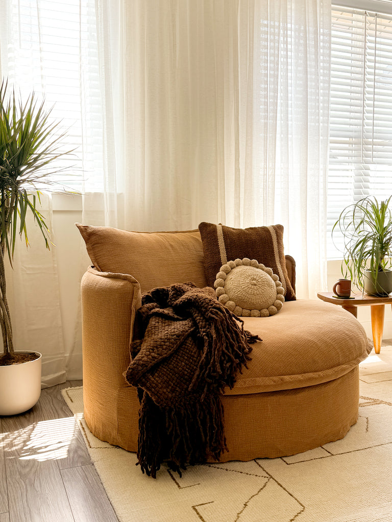 Classica Pom Pom Cushion Mini | Sand