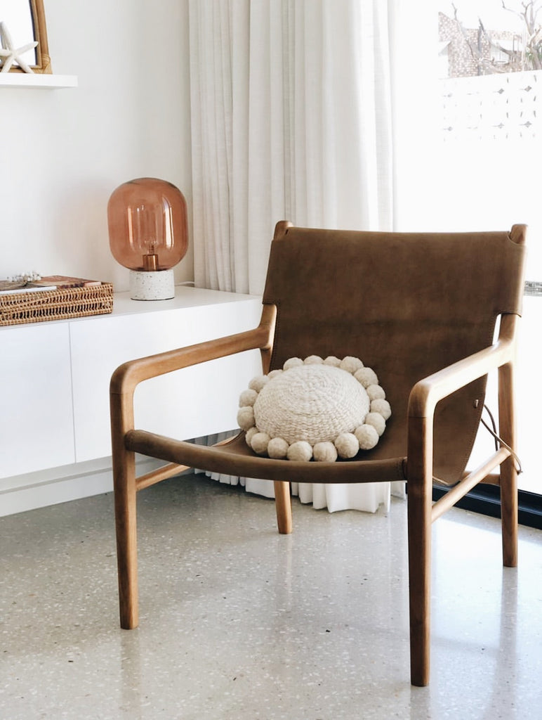 Classica Pom Pom Cushion Mini | Natural