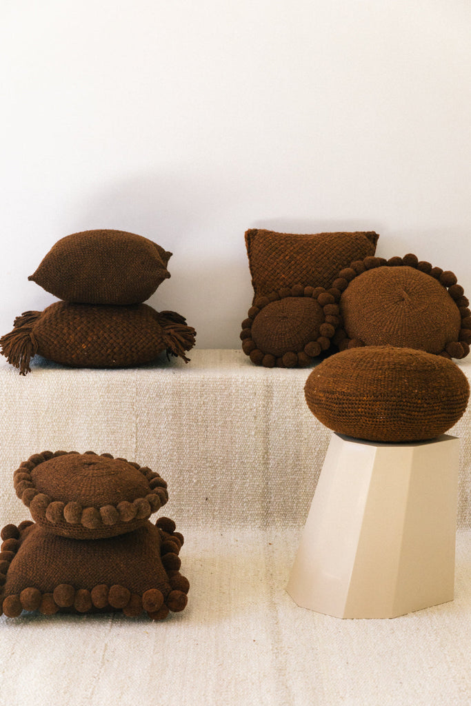 Classica Round Cushion | Rust